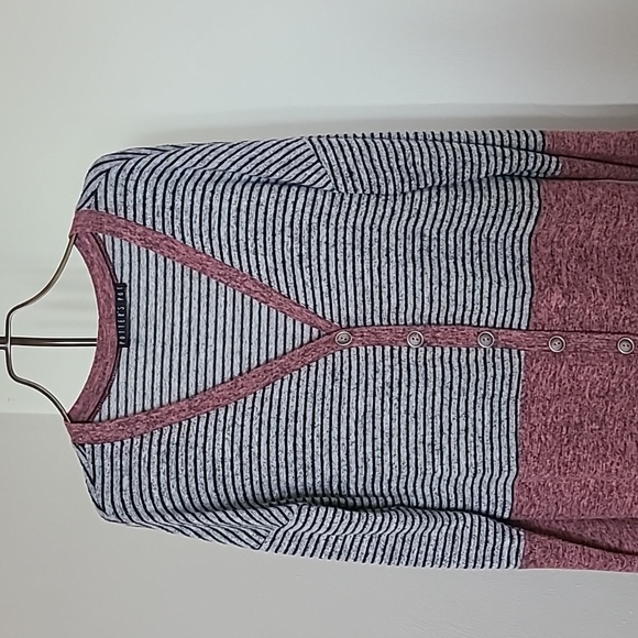 - Potter's Pot Long Cardigan Black/Pink Size Small - Picture 2 of 2